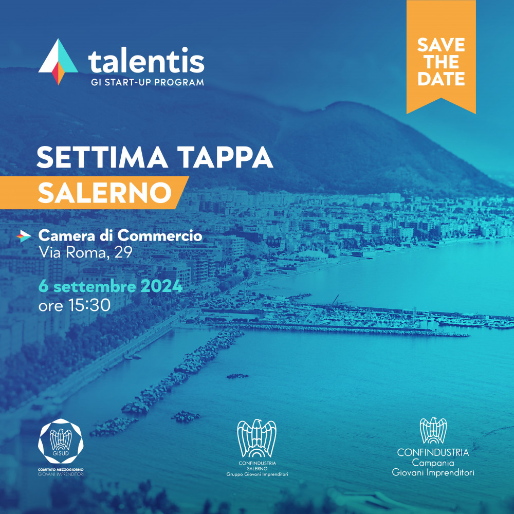  Talentis GI Startup Program 2024 - Tappa Salerno